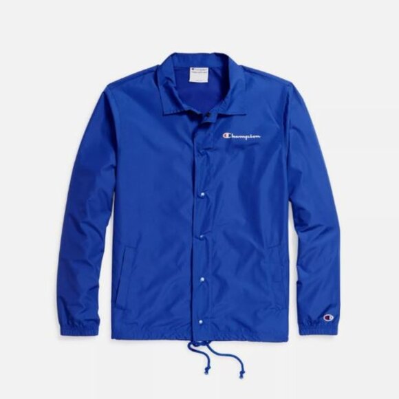 Champion Classic Coach Jacket Men's Size XL Waterproof Lightweight Blue New - Picture 6 of 13